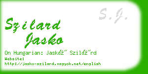 szilard jasko business card